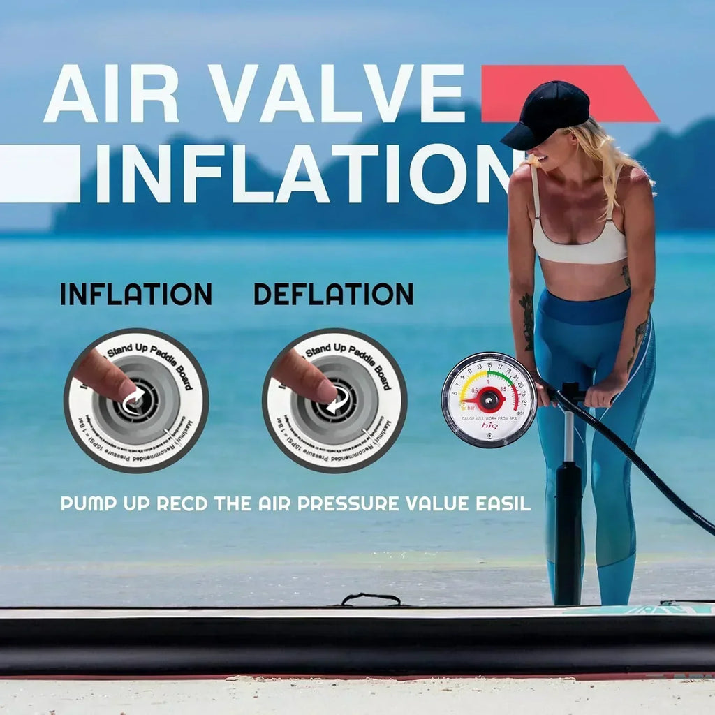FunWater Inflatable Stand Up Paddle Board Premium SUP Paddle Accessories EVA Deck