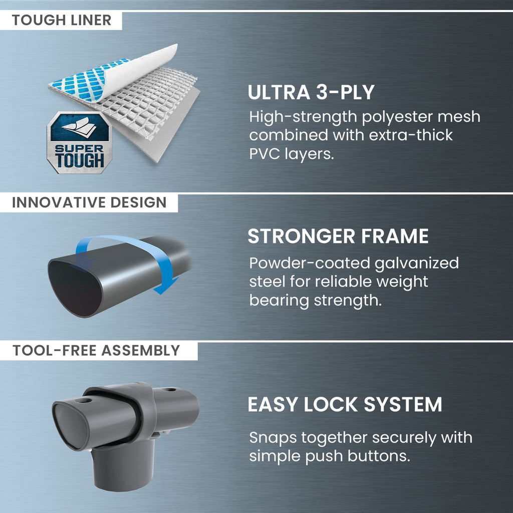 INTEX Ultra XTR 24' x 12' x 52 Above Ground Swimming Pool Set w/ Pump