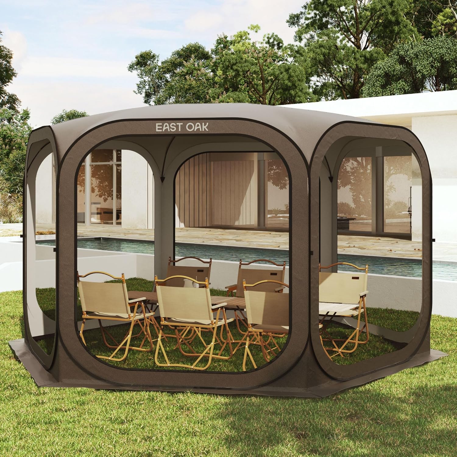 East Oak Screen House Tent Pop-Up, Portable Screen Room Canopy Instant Screen Tent