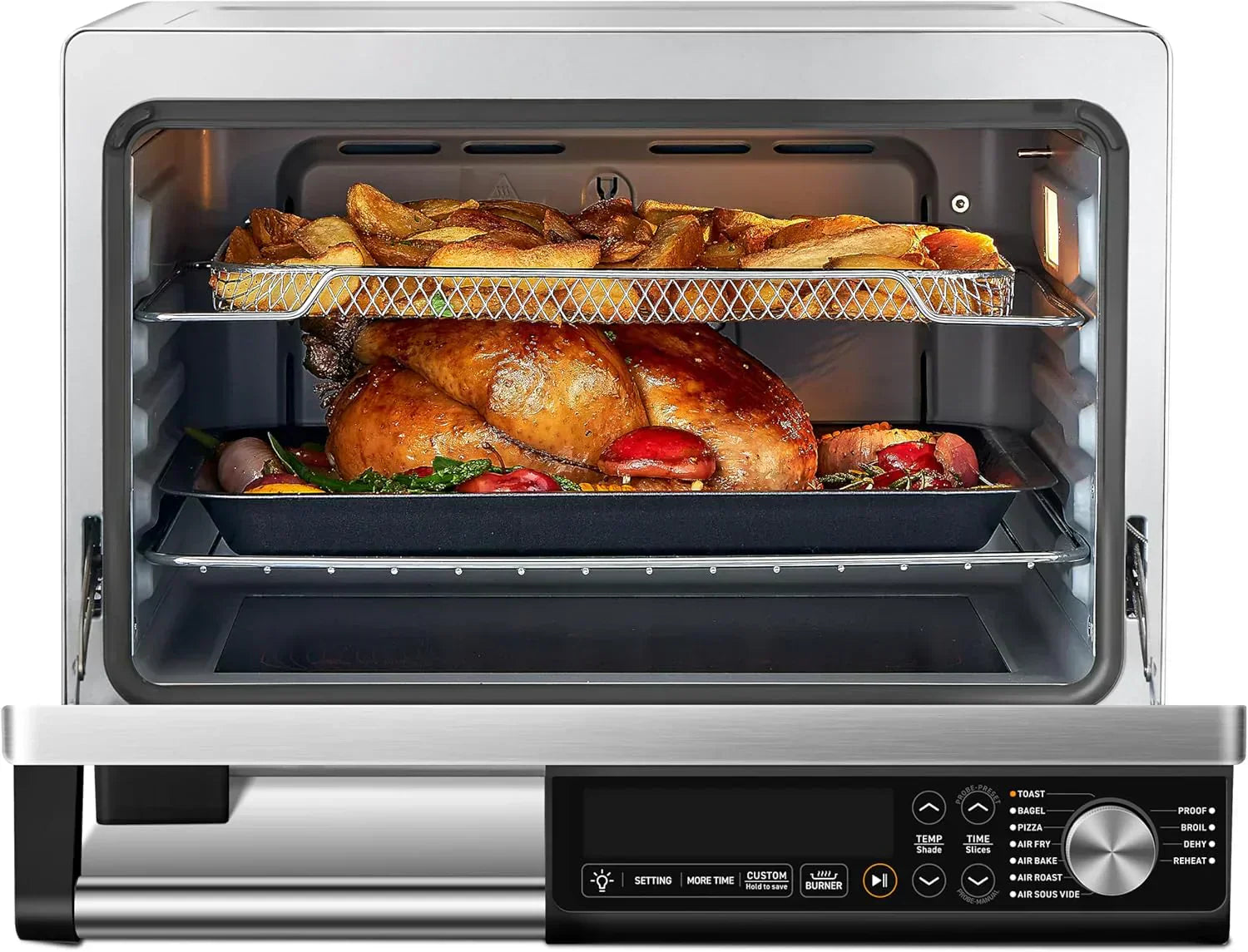 COSORI 11-in-1 air fryer 13-quart capacity combines grilling toasting baking and reheating