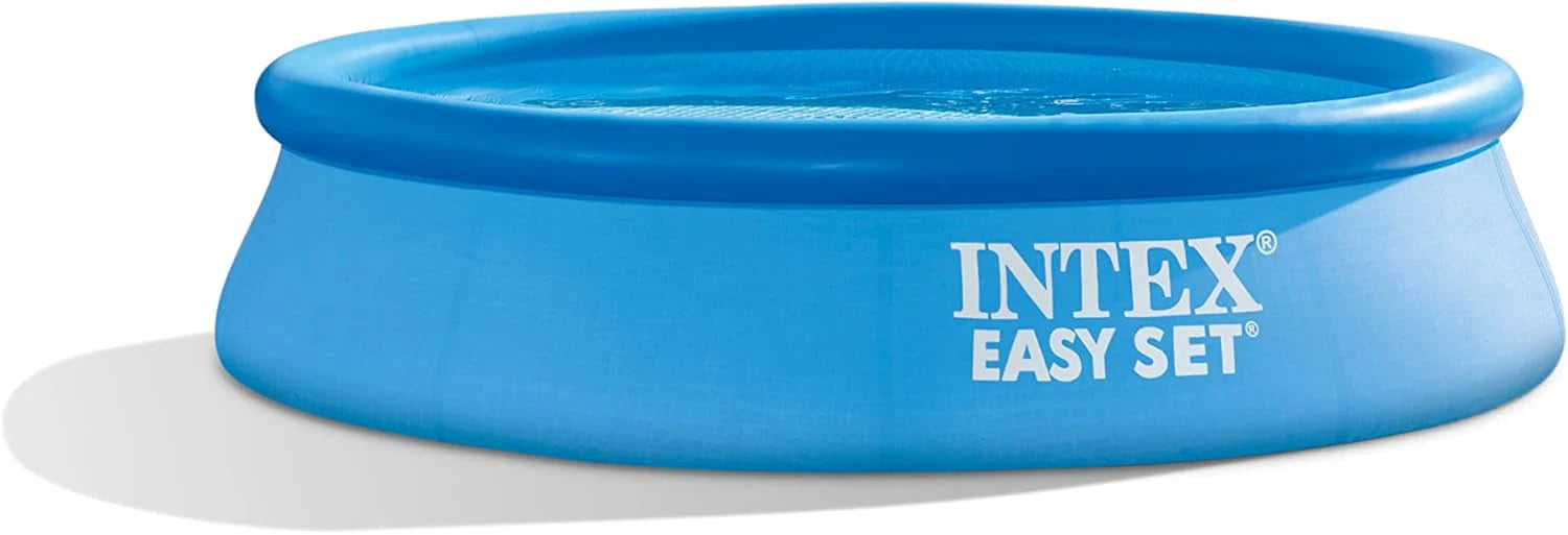 Intex 28167EH Easy Set Inflatable Swimming Pool Set: 15ft x 48in ?Includes 1000 GPH Cartridge Filter Pump ?Removable Ladder ?Pool Cover ?Ground