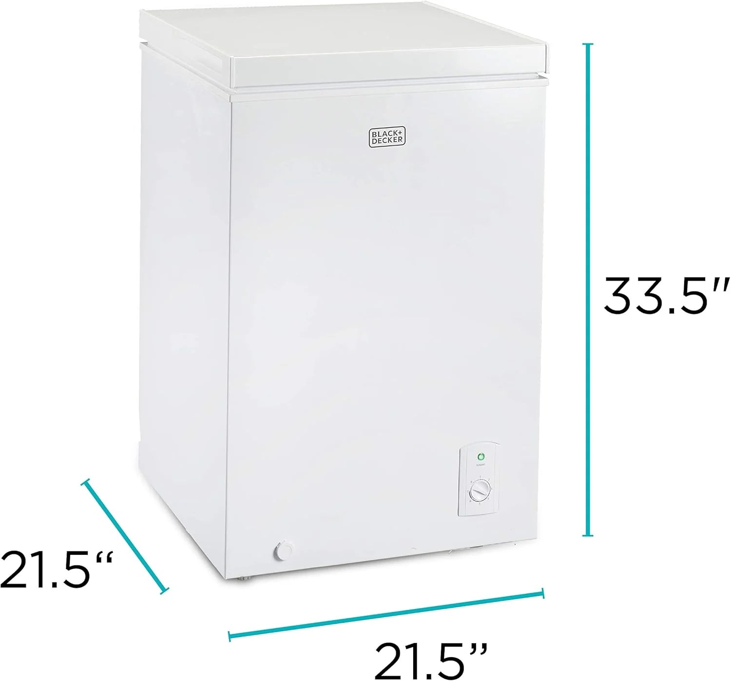 BLACK+DECKER 2.0 Cu. Ft. Compact Chest Freezer, Deep Freezer Holds Up To 70 Lbs. of Frozen Food