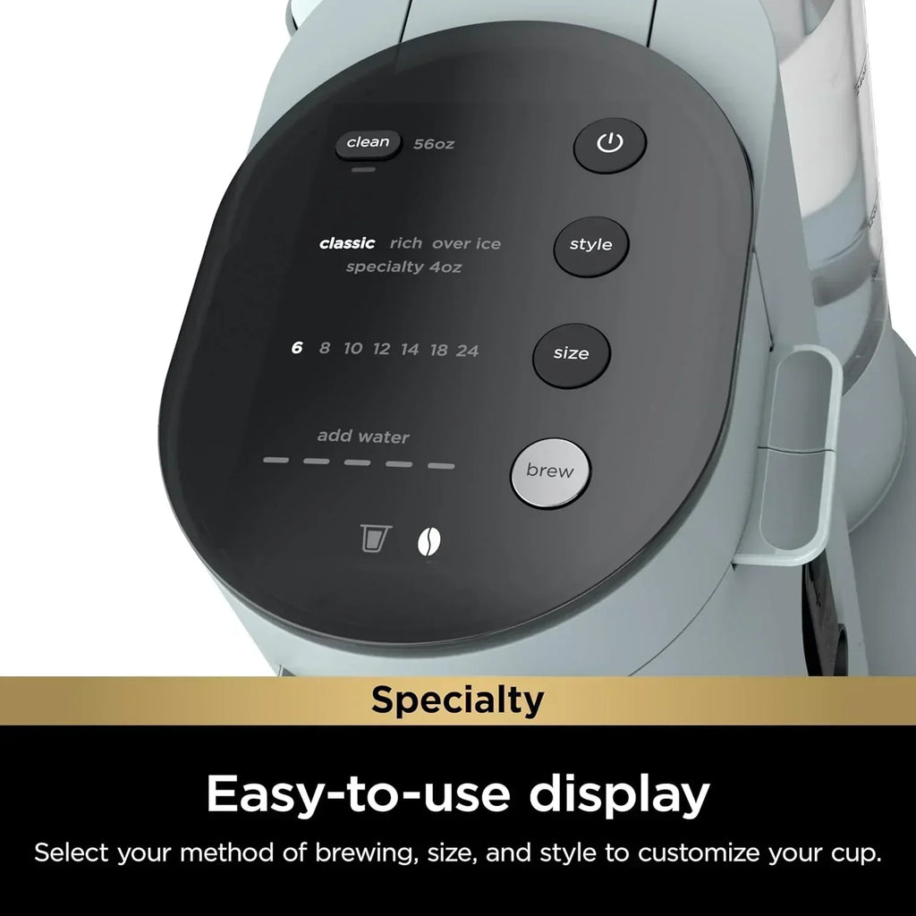 Ninja Coffee Maker Single Cup Brews with pods and grounds K-Cup compatible 4 brewing methods