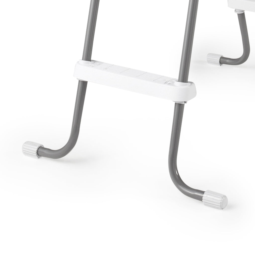 Open Box Intex Steel Frame Above Ground Pool Ladder 42 Height (2 Pack)