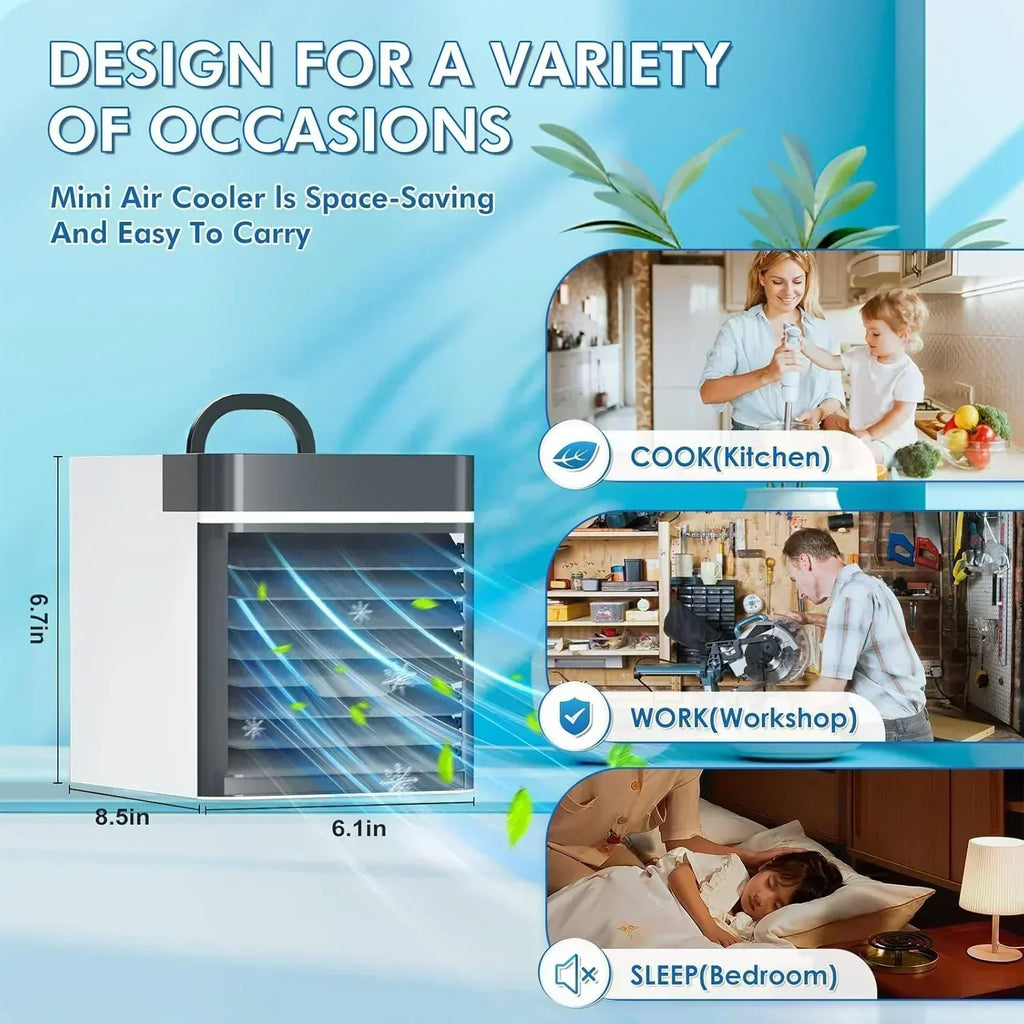 Portable Air Conditioners Fan Anti-leakage Water Mini Air Cooler Personal Ice Air Conditioner