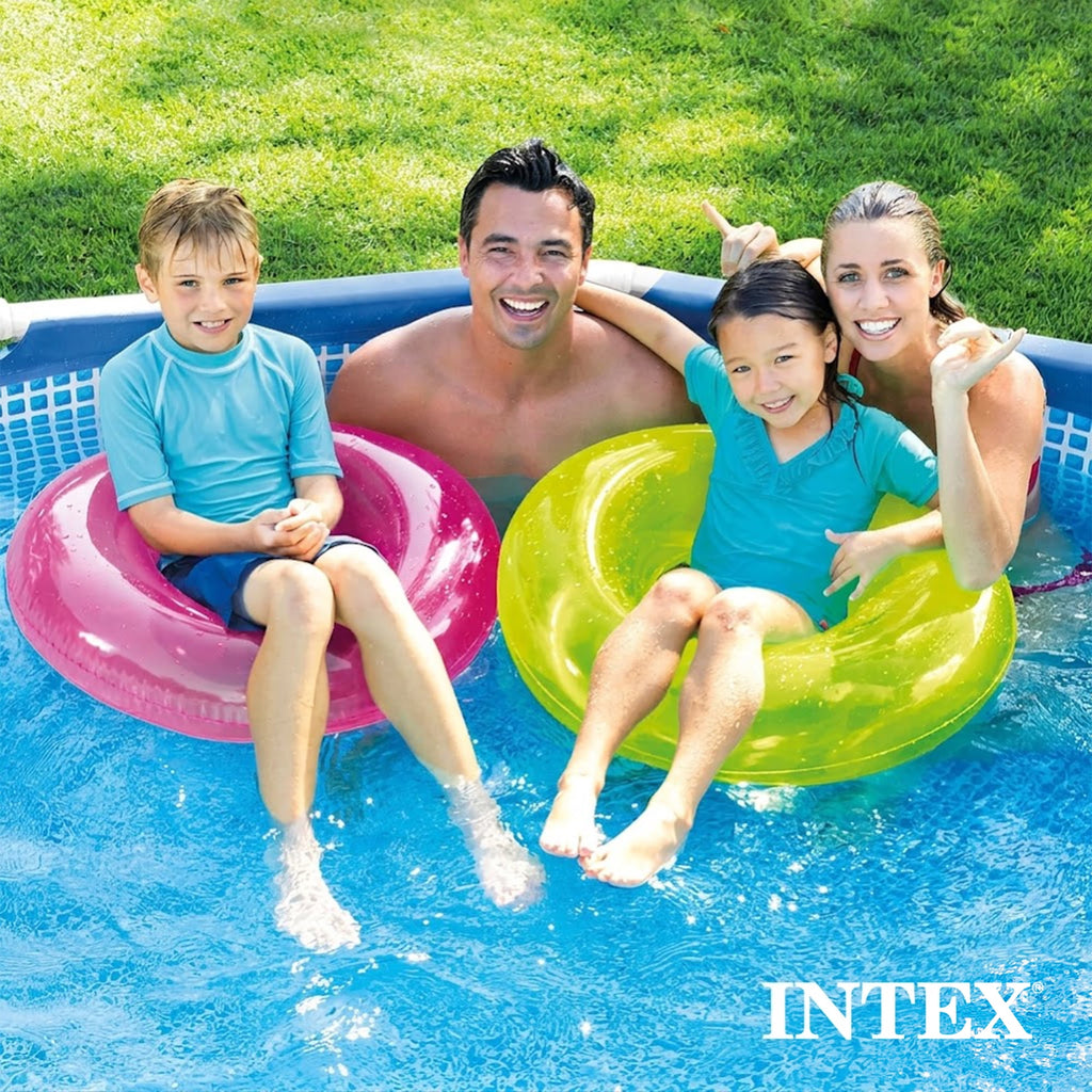 Open Box Intex 10' x 30 Metal Frame Set Swimming Pool w/ Filter Pump