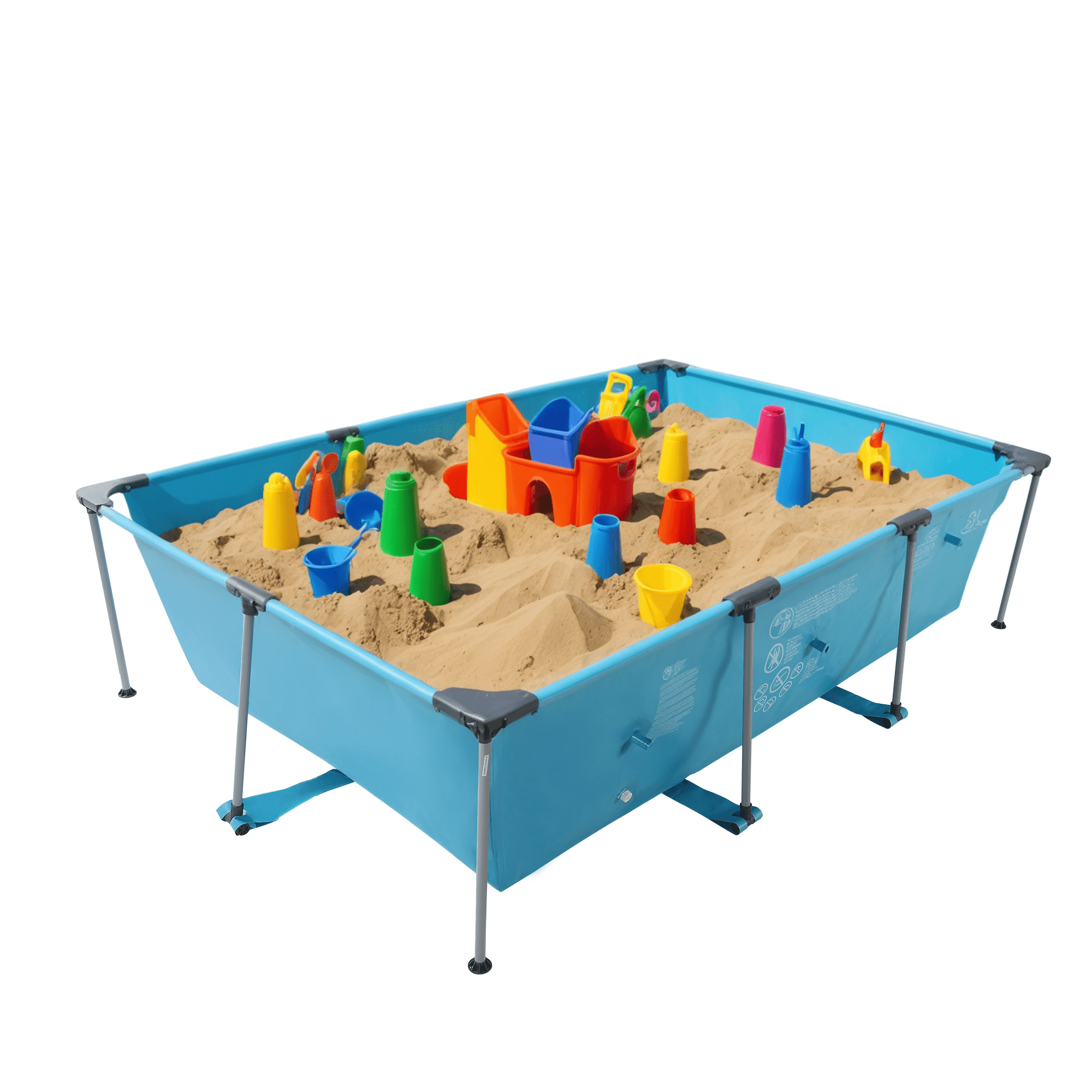 Naipo 10ft Swimming Pool Rectangular Frame Above Ground Backyard Swimming Pool Outdoor Quick Draining 118 x79x29.5 Frame Swimming Pool for Adults Just Pool