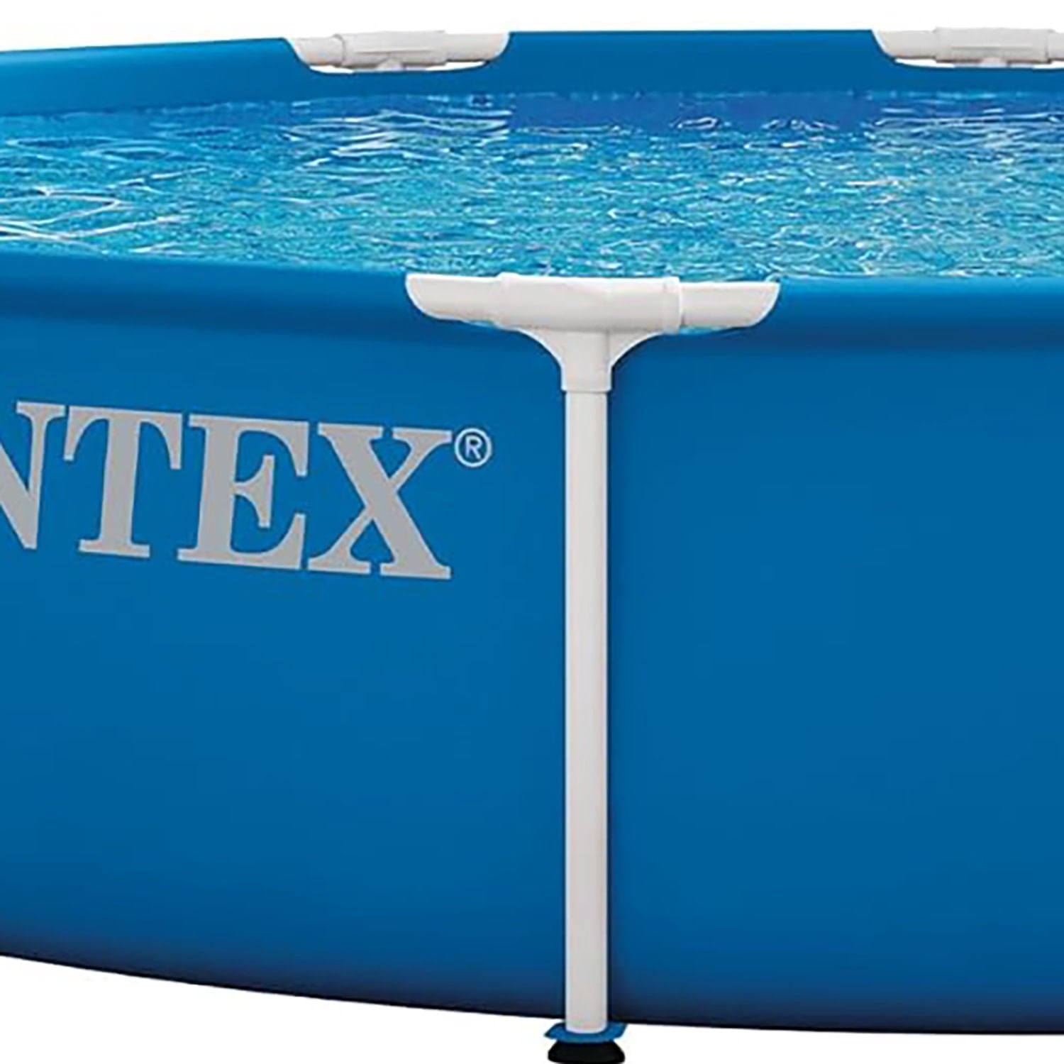 INTEX Metal Frame 12ft x 30in Above Ground Swimming Pool Set w/Filter Pump