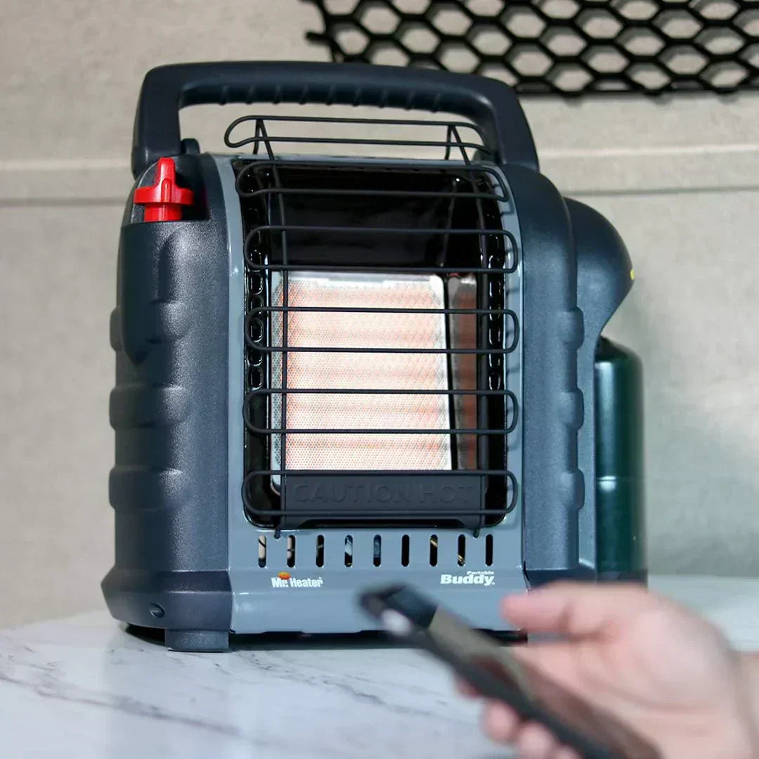 Portable Propane Radiant Heater 4000-9000 BTU for campers workshops patios and more